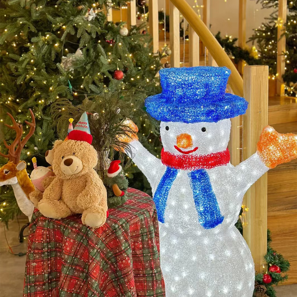 Outdoor Christmas Decorations Snowman - Outdoor decorative lights