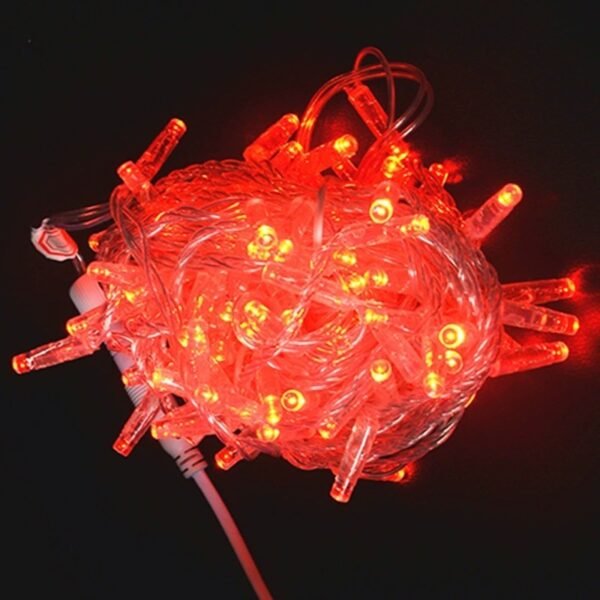 Red IP65 LED string lights for holiday and festival installations