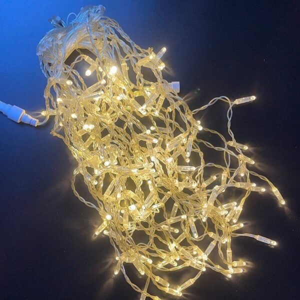 Warm white IP65 LED string lights for outdoor commercial decoration