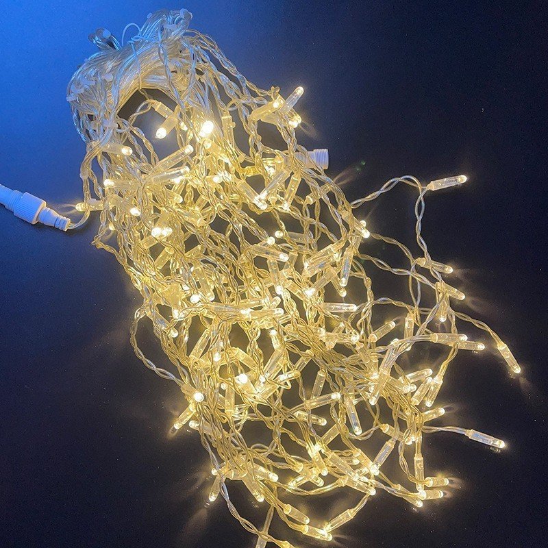 Warm white IP65 LED string lights for outdoor commercial decoration